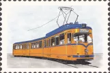 Postcard: Wuppertal articulated tram 3819  (1987)