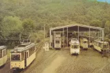 Postcard: Wuppertal BMB with railcar 337 in front of Kohlfurther Brücke (1993)