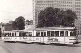 Postcard: Wuppertal tram line 611 with articulated tram 8008 near Wuppertal-Oberbarmen (1959)