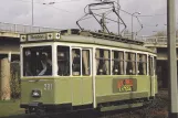 Postcard: Würzburg railcar 291 on Kranenkai (1987)