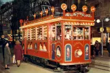 Postcard: Zürich tourist line Märlitram with museum tram 1208 on Bahnhofstr. / HB (1977)