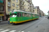 Poznań tram line 10 with articulated tram 667 at Św. Czesława (2008)