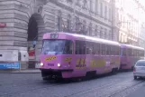 Prague museum line 42 with railcar 7084 on Spálená (2005)