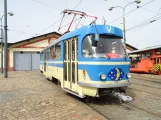 Prague museum tram 5602 in front of Muzeum Městské Hromadné Dopravy (2024)