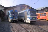 Prague museum tram 5602 in front of Vozovna Střešovise (2005)