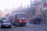 Prague tram line 14 with railcar 8324 on Na Poříčí (2005)