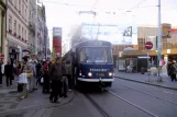 Prague tram line 22 with railcar 7146 at Národní třída (2005)