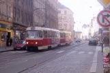 Prague tram line 26 with railcar 7048 on Milady Horákové (2005)