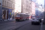 Prague tram line 9 with railcar 7082 on Na Poříčí (2005)