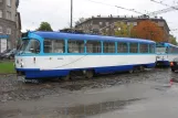 Riga railcar 30493 in the intersection Krišjāņa Barona iela/Elizabetes iela (2012)