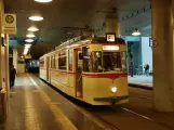 Rostock articulated tram 1 at Hauptbahnhof (2010)