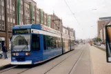 Rostock extra line 2 with low-floor articulated tram 668 at Lange Straße (2006)