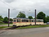 Rostock railcar 46 at Campus Südstadt Mensa (2010)