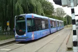 Rotterdam tram line 2 with low-floor articulated tram 2032 at Hillevliet (2014)