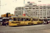 Rotterdam tram line 4 with articulated tram 362 at Centraal (1981)