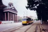 Saint Petersburg tram line 31 with railcar 9444 on Admiralteyskiy Prospekt (1992)