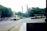 Saint Petersburg tram line 63 with railcar 2536 on Kronverkskiy Propekt (1992)