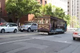 San Francisco cable car California with cable car 50 close by California & Grant (2010)