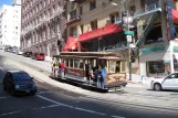 San Francisco cable car California with cable car 56 close by California & Grant (2010)