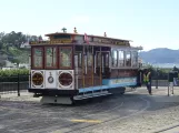 San Francisco cable car Powell-Hyde with cable car 1 at Beach & Jones (2023)