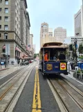 San Francisco cable car Powell-Hyde with cable car 16 near Powell & Geary (2022)