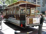 San Francisco cable car Powell-Hyde with cable car 28 on Market & Powell (2009)