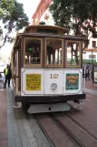 San Francisco cable car Powell-Mason with cable car 12 at Market & Powell (2010)