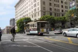 San Francisco cable car Powell-Mason with cable car 20 on Market & 5th (2010)