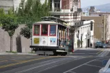 San Francisco cable car Powell-Mason with cable car 9 on Market & 5th (2010)