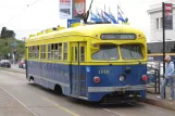 San Francisco F-Market & Wharves with railcar 1010 at The Embarcadero & Stockton Street (2010)