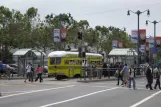 San Francisco F-Market & Wharves with railcar 1057 at The Embarcadero & Sansome Street (2010)