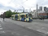 Seattle South Lake Union with low-floor articulated tram 401 on South Jackson Street (2016)