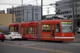 Seattle South Lake Union with low-floor articulated tram 401 on Westlake Avenue (2010)