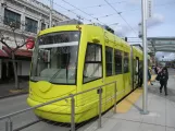 Seattle South Lake Union with low-floor articulated tram 403 at S Jackson St & 5th Ave S (2016)