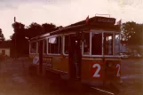 Skælskør museum line with railcar 608 at Havnepladsen (1988)