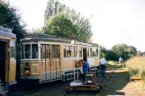 Skælskør museum line with railcar 608 at Sporvognsremisen (2007)