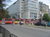 Sofia tram line 20  on bulevard "Knyaginya Maria Luiza" (2008)