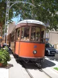 Sóller tram line with railcar 20 at Port de Sóller (2013)