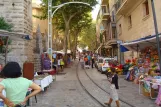 Sóller tram line with railcar 22 on Av. de Cristòfol Colom (2011)