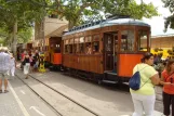 Sóller tram line with railcar 23 at Port de Sóller (2011)