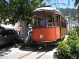 Sóller tram line with railcar 23 at Port de Sóller (2013)