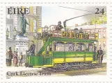 Stamp: Éire 24 Cork Electric Tram (1987)