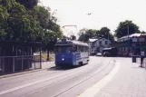 Stockholm Djurgårdslinjen 7N with railcar 330 at Liljevalchs/Gröna Lund (1992)