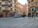 Stockholm Djurgårdslinjen 7N with railcar 333 on Smålandsgatan (2019)