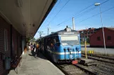 Stockholm tram line 21 Lidingöbanan with sidecar 612 at AGA (2009)