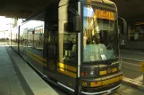 Stockholm tram line 7S Spårväg City with low-floor articulated tram 35 "Georg (Åby) Ericson" at Sergels torg (2011)