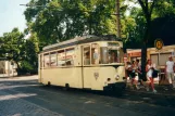 Strausberg tram line 89 with railcar 07 at Lustgarten (2001)