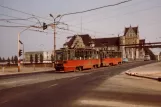 Szczecin tram line 8 with railcar 672 on Most Długi (1984)