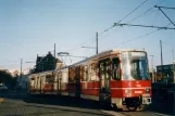 The Hague tram line 11 with articulated tram 6058 at Station Hollands Spoor (2003)