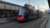 The Hague tram line 11 with low-floor articulated tram 5015 by Station Hollands Spoor (2022)